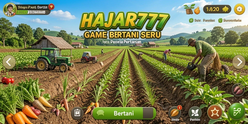 Tampilan antarmuka menarik dari HAJAR777 dalam bertani.