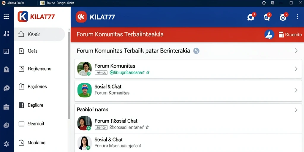 Antarmuka KILAT77 untuk Forum Komunitas yang interaktif.