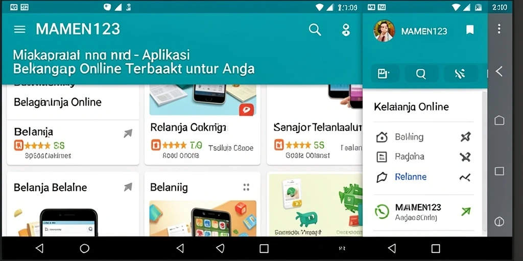 Antarmuka pengguna MAMEN123 yang menarik dan fungsional.