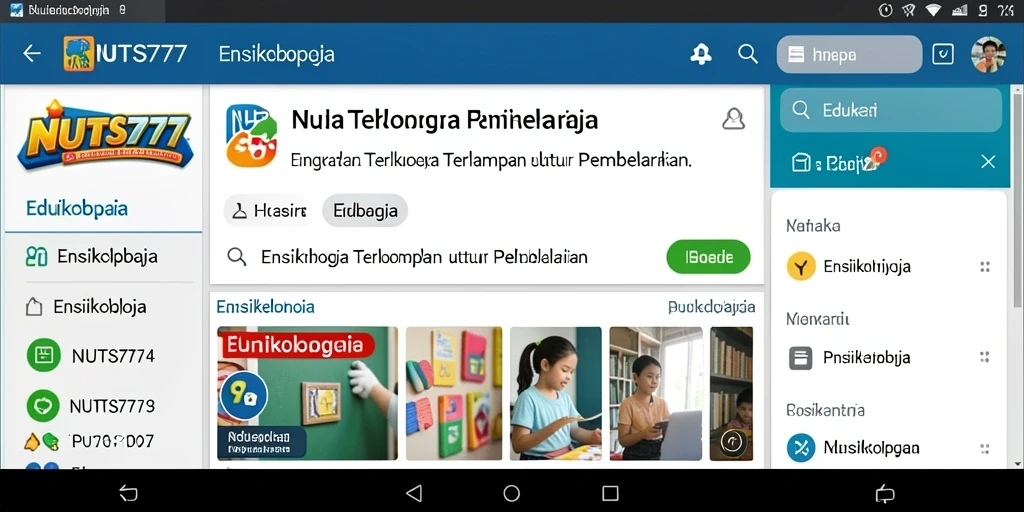 Antarmuka pengguna NUTS777 yang ramah dan mudah dijelajahi.